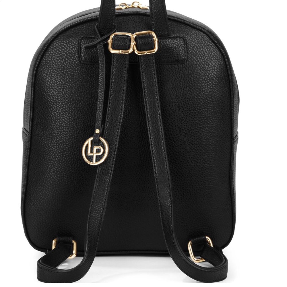 LP Blue Linea Pelle Grain ZIP Pocket Backpack